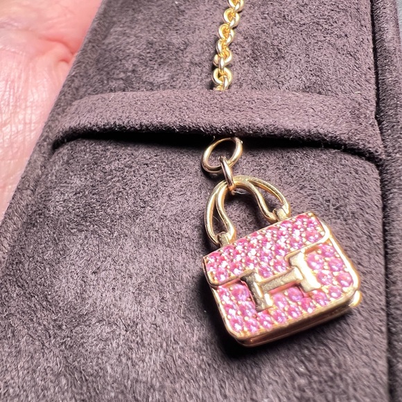 🩷SOLD🩷Authentic Hermes Constance bracelet rose gold with pink sapphires - Picture 1 of 11